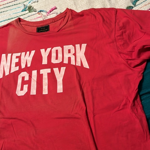 ❤️ Retro brand NYC Red W/White Lettering Tee! ❤️ OSFM! - Picture 7 of 11